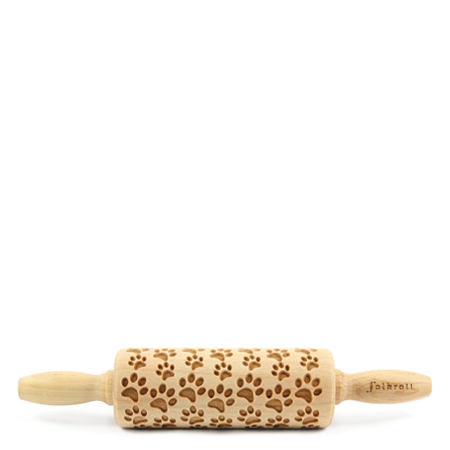 Folkroll - Engraved Rolling Pin - Dog Paw (2 sizes)