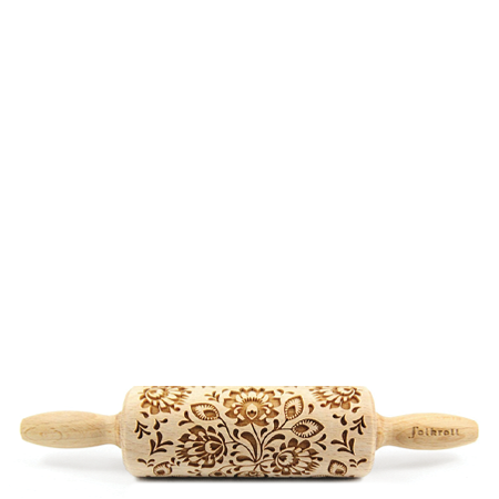 Folkroll - Engraved Rolling Pin - Floral (2 sizes)