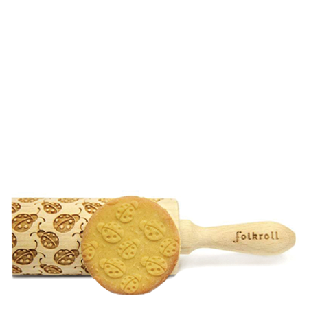 Folkroll - Engraved Rolling Pin - Ladybug (2 sizes)