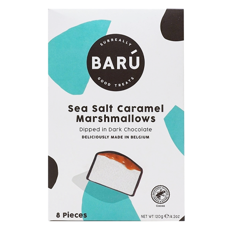 Baru - Sea Salt Caramel Marshmallows Dipped in Dark Chocolate