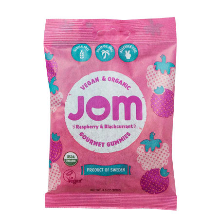 Jom - Raspberry & Blackcurrant Gourmet Gummies