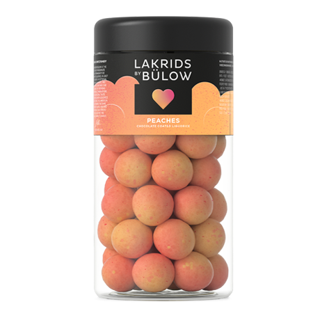 Lakrids - Peaches Chocolate Coated Liquorice  (2 sizes)