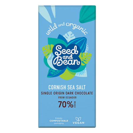 Seed and Bean - Cornish Sea Salt Single Origin Dark Chocolate