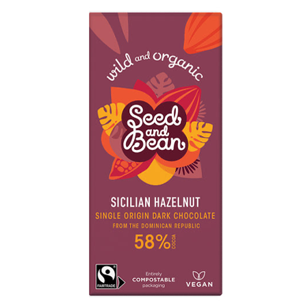 Seed and Bean - Sicilian Hazelnut Single Origin Dark Chocolate