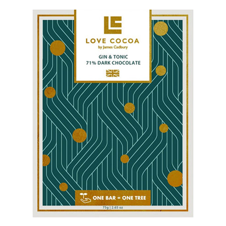 Love Cocoa - Gin & Tonic 71% Dark Chocolate