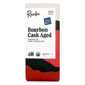 Raaka - Bourbon Cask Aged Unroasted Dark Chocolate 82%