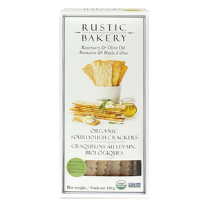 Rustic Bakery - Rosemary & Olive Oil Organic Sourdough Crackers