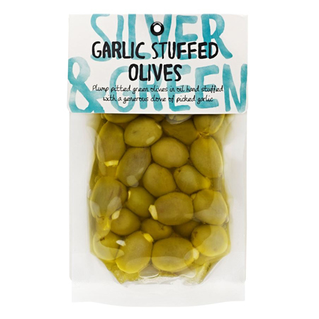 Silver and Green - Garlic Stuffed Olives